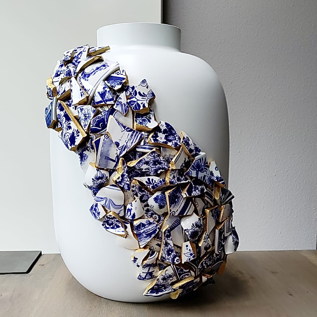 Delft Blue Vase Magda Schagen
