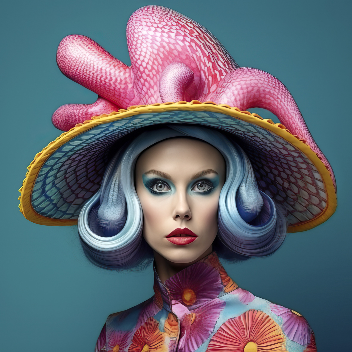 Fishy Hat Elegance Sunny Octopus Marianne Ottemann