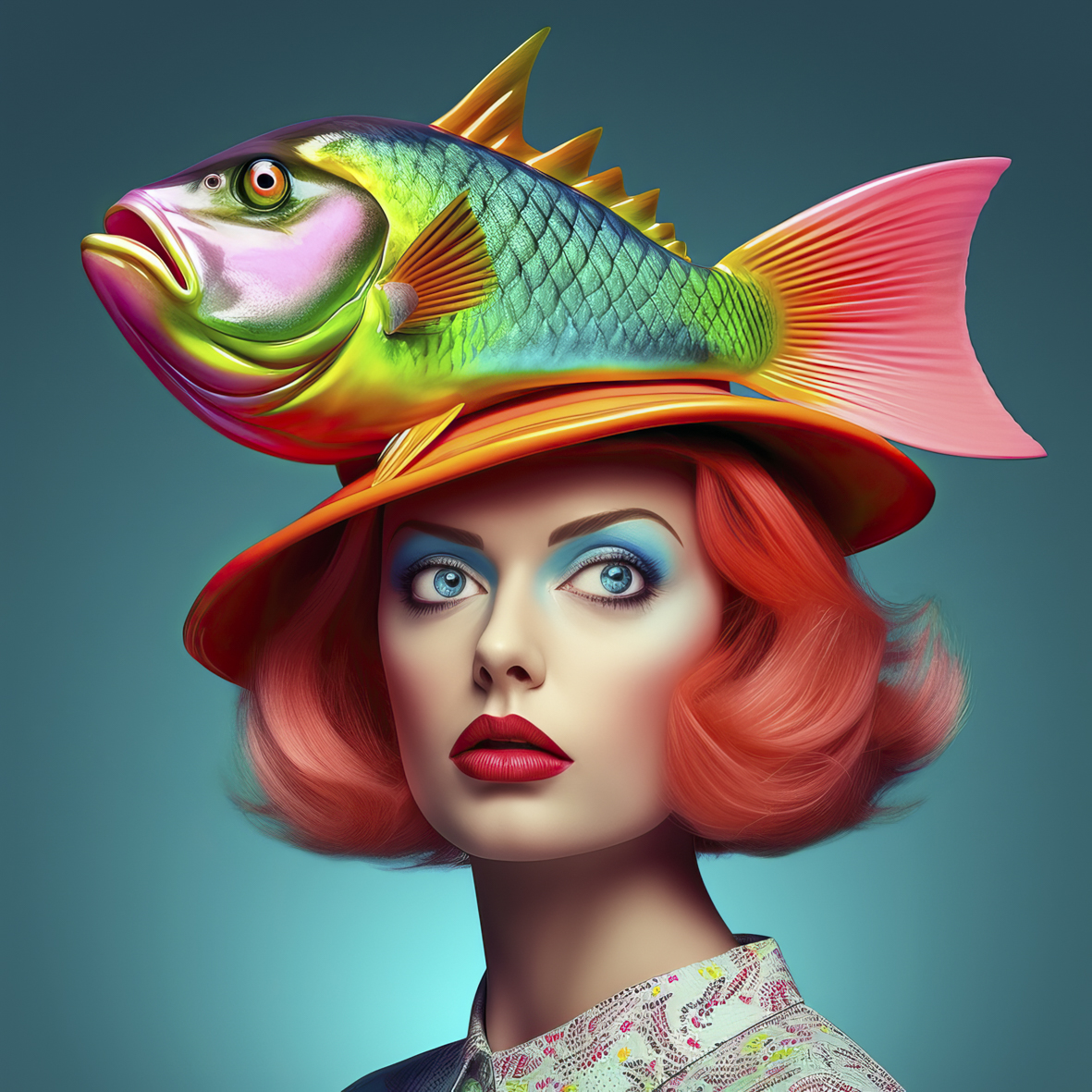Fishy Hat Elegance Fluorescent Marianne Ottemann